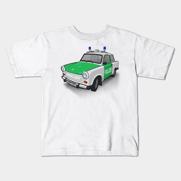 Volkspolizei Trabant 601, Colour Kids T-Shirt by BurrowsImages